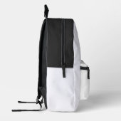 Kleurrijke driehoeken met roze cirkels Tekst Bedrukte Rugzak (Links)