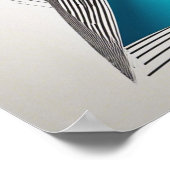 Kleurrijke driehoeken op een witte achtergrond poster (Hoek)