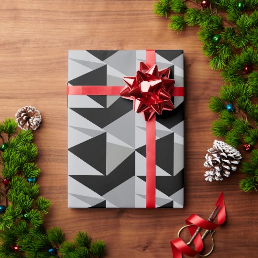 Kleurrijke Driehoeken Patroonontwerp Cadeaupapier (Feestdagen Geschenken)