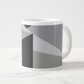 Kleurrijke Driehoeken Patroonontwerp Grote Koffiekop (Voorkant rechts)