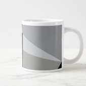 Kleurrijke Driehoeken Patroonontwerp Grote Koffiekop (Rechts)