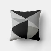 Kleurrijke Driehoeken Patroonontwerp Kussen (Achterkant)