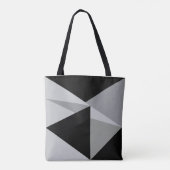 Kleurrijke Driehoeken Patroonontwerp Tote Bag (Achterkant)
