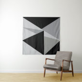 Kleurrijke Driehoeken Patroonontwerp Wandkleed (In situ)