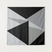 Kleurrijke Driehoeken Patroonontwerp Wandkleed (Voorkant)