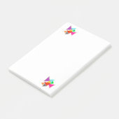 Kleurrijke Driehoeken  Post-it® Notes (Schuin)
