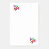 Kleurrijke Driehoeken Post-it® Notes (Voorkant)