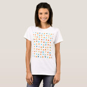 Kleurrijke driehoeken t-shirt (Voorkant volledig)
