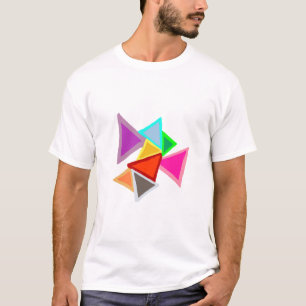 Kleurrijke Driehoeken T-shirt