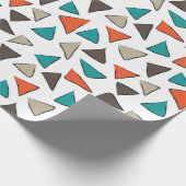 Kleurrijke driehoeken verjaardag cadeaupapier (Hoek)