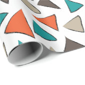 Kleurrijke driehoeken verjaardag cadeaupapier (Rol Hoek)