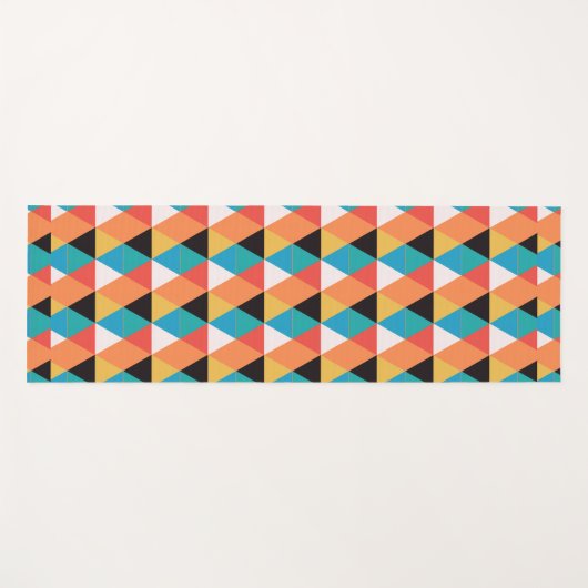 kleurrijke driehoeken yogamat (Voorkant (horizontaal))