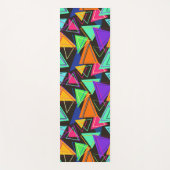 Kleurrijke driehoeken yogamat (Voorkant)