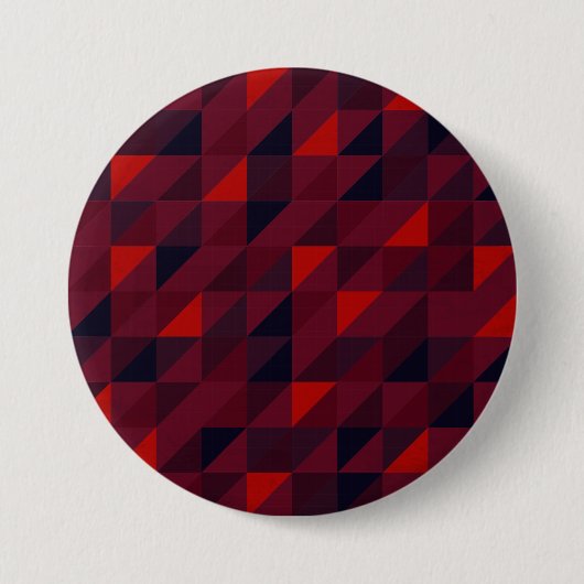Kleurrijke driehoekspatroon ronde button 7,6 cm (Voorkant)