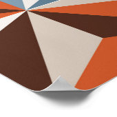 Kleurrijke driehoektegels naadloos  patroon. poster (Hoek)