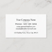 Kleurrijke drijvende Lijst Elegant Florist Visitekaartje (Achterkant)