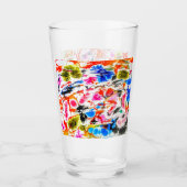 Kleurrijke drink glazen droogtrommel (Voorkant)