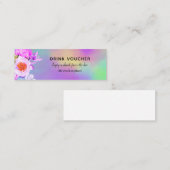 Kleurrijke Drink Voucher Tickets voor balie (Voorkant / Achterkant)