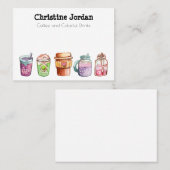 Kleurrijke Drinken Visitekaartje (Voorkant / Achterkant)