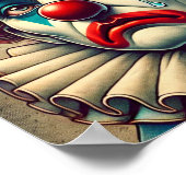 Kleurrijke droevige en huilen meestal gelukkige cl poster (Hoek)