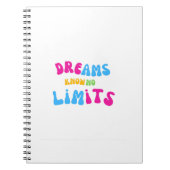 Kleurrijke dromen kennen geen grenzen Notitieboek (Voorkant)