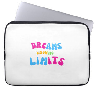 Kleurrijke dromen kennen geen limieten laptop mouw sleeve
