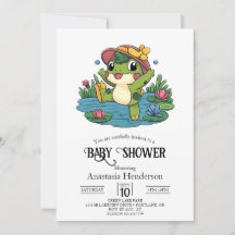 Kleurrijke Dromerige Kikker Baby Shower