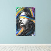 Kleurrijke droom canvasprint - Schilderij Canvas Afdruk (Insitu (Houten vloer))