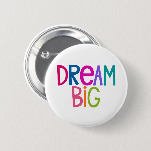 Kleurrijke droom groot ronde button 5,7 cm (Voorkant /achterkant)