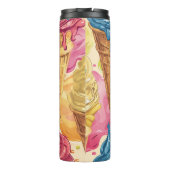 Kleurrijke druipende ijs illustratie thermosbeker (Achterkant)