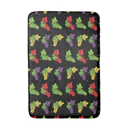 Kleurrijke druiven badmat (Voorkant Verticaal)