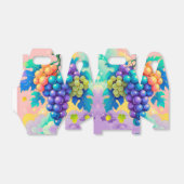 Kleurrijke druiven bedankdoosjes (Uitgevouwen)