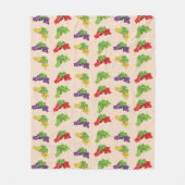 Kleurrijke druiven fleece deken (Voorkant)