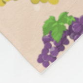 Kleurrijke druiven fleece deken (Hoek)