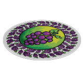 Kleurrijke druiven keuken snijplank (Hoek)