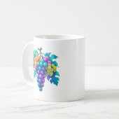 Kleurrijke druiven koffiemok (Voorkant links)