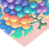 Kleurrijke druiven korte tafelloper (Hoek)