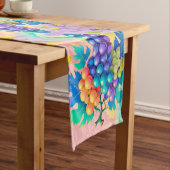 Kleurrijke druiven korte tafelloper (Voorbeeld)