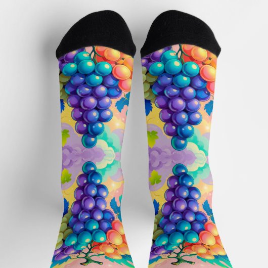 Kleurrijke druiven sokken (Top)
