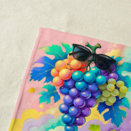 Kleurrijke druiven voor de zomer strandlaken