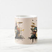 Kleurrijke drummachine. Muziekinstrument Koffiemok (Center)