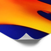 Kleurrijke Druppelende Verfkunst Poster (Hoek)