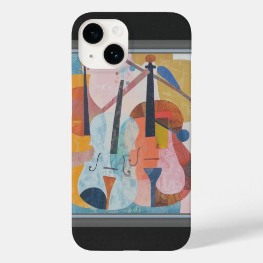 Kleurrijke dubbele bas Abstract Case-Mate iPhone Case (Achterkant)