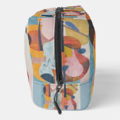 Kleurrijke dubbele bas Abstract Toilettasje (Rechts)