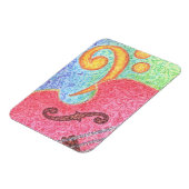 Kleurrijke Dubbele Bas en Clef - Magneet (Linkerzijde)