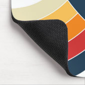 Kleurrijke dubbele bogen in retro-stijl muismat (Hoek)
