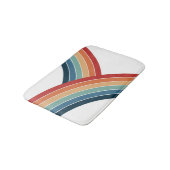 Kleurrijke dubbele retro stijl regenboog decoratie badmat (Gekanteld)