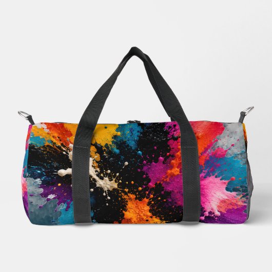 Kleurrijke Duffel Tas (Voorkant)
