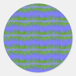 Kleurrijke duidelijke patronen - Pas eigen tekst a Ronde Sticker