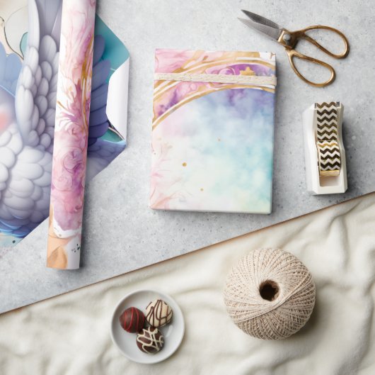 Kleurrijke Duif Cadeaupapier (Crafts)